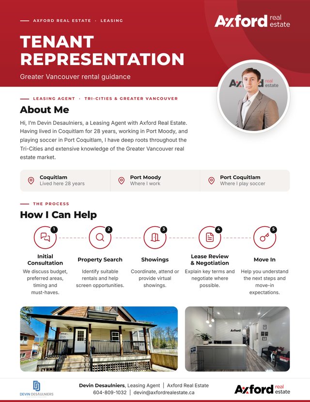 Cover of Devin Desaulniers' Tenant Representation brochure